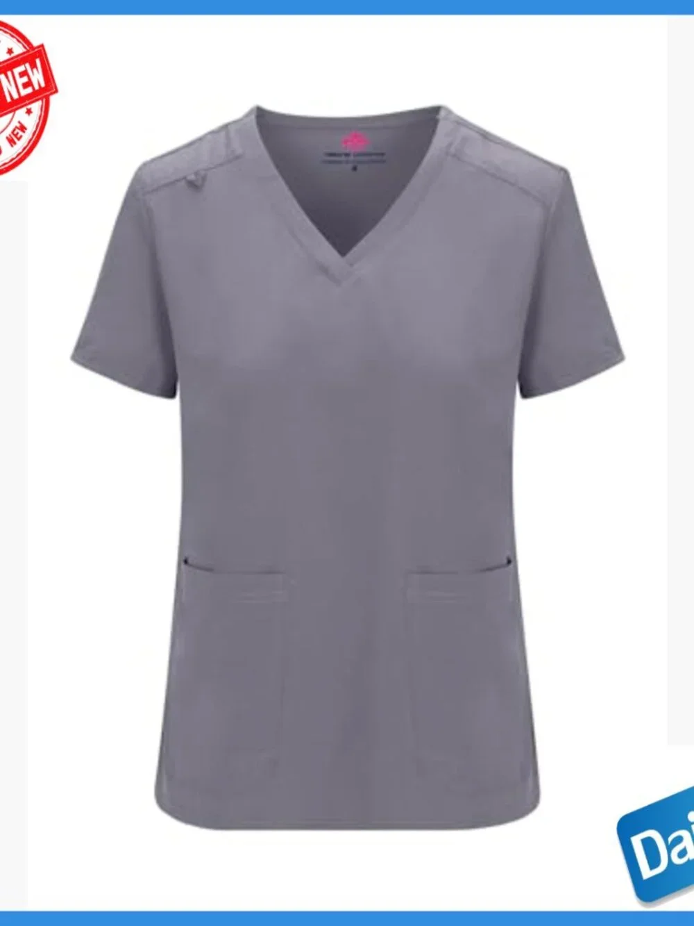 Stretch Jogger Scrub Set with Moisture Wicking Fabric for Nursing Workwear - Picture 4 of 5